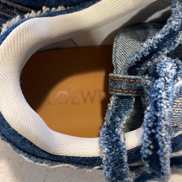 Loewe Deconstructed Denim Low-Top Sneakers - Sz 11/41 NEW - Picture 3 of 14